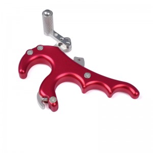 Nika Bågskytte 42RA04-RD Thumb Release Aids Aluminium Alloy Bågskytte Release Bow Jakt efter sammansatt båge