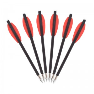 Elongarrow 119612-05 16cm pistol armbågsbultar kolpilbultar med 2 st röda vinge